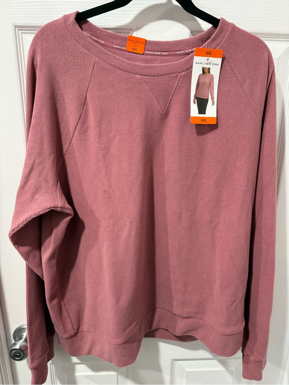 Marc New York Rose Dust Crewneck Sweater